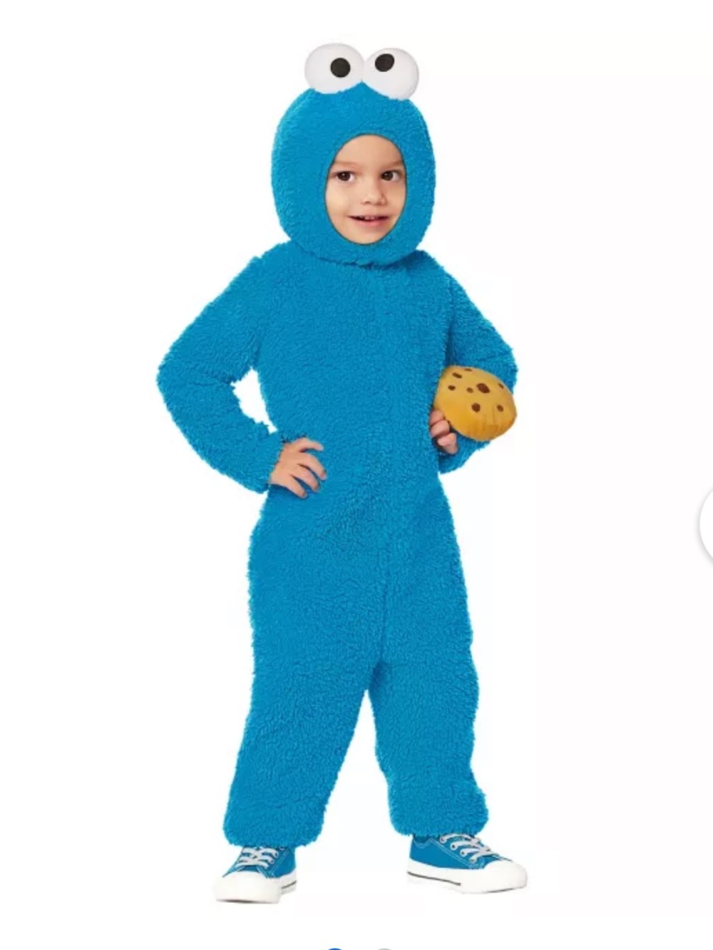 NEW Toddler Cookie Monster Jumpsuit Costume Sesame Street 5T 6T